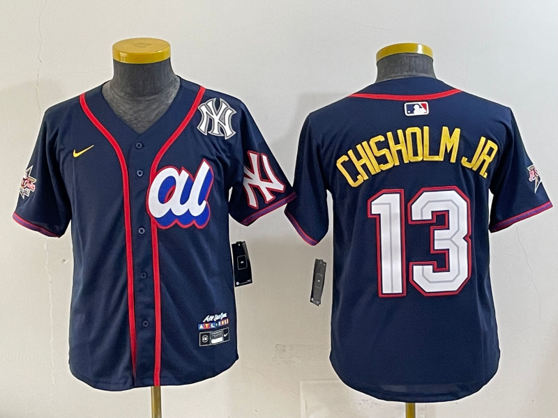 Youth 2025 New York Yankees 13 Chisholm Jr Nike MLB All Star Jersey style 725008